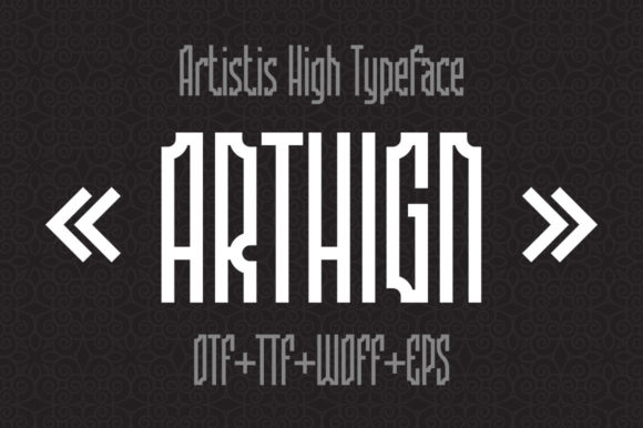 Arthign: A Dynamic Display Font for Modern Web Design