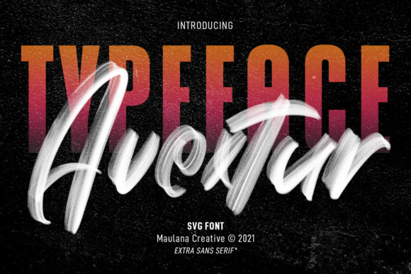 Avextur: A Stylish Font for Your Brand's Visual Identity