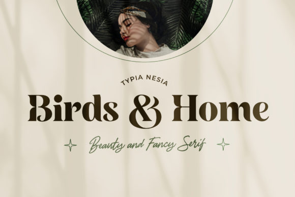 Birds and Home Font for Bold Digital Design