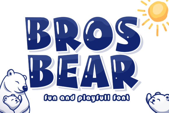 Bros Bear Font for Web Design and Branding