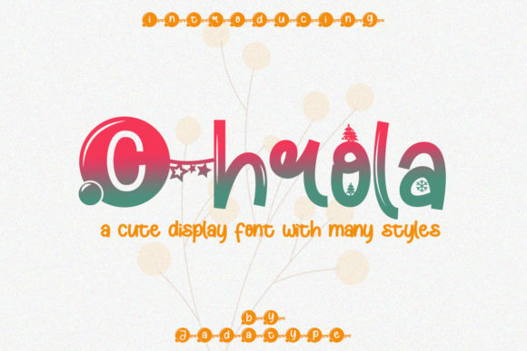 Chrola: A Fun Display Font for Handmade Creations