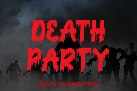 Death Party Font for Editorial Design