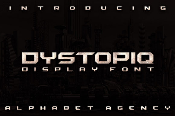 Dystopiq: A Bold Display Font for Modern Editorial Design