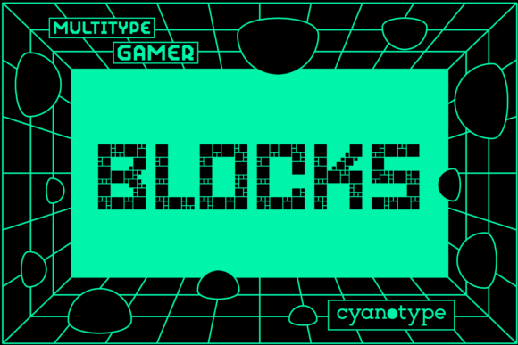 Gamer Blocks Font for Handmade Creations
