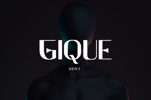Gique: A Display Font for Crafters and Product Creators