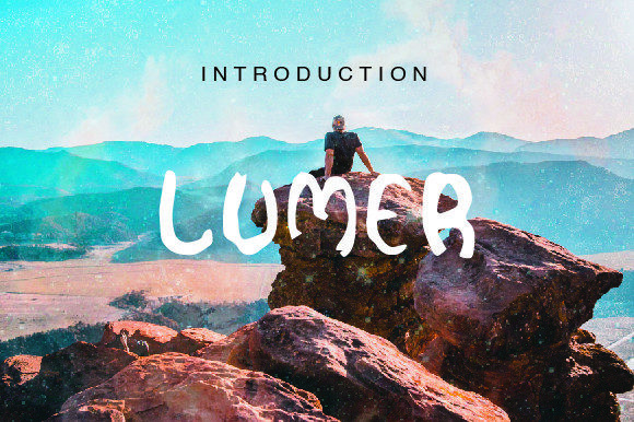 Lumer Display Font for Handmade Creations