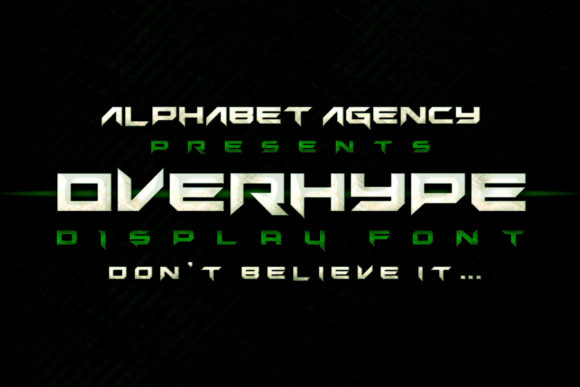 Overhype: A Bold Display Font for Modern Web Design