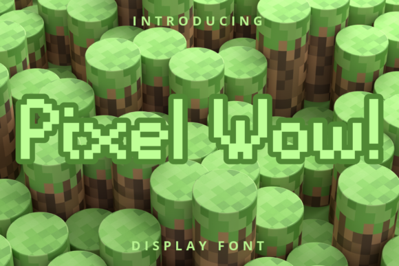Pixel Wow: A Modern Display Font for Editorial Design