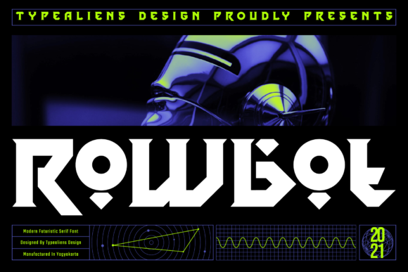 Rowbot: A Bold Display Font for Handmade Creations