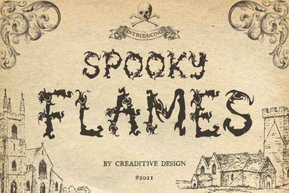 Spooky Flames: A Font That Adds Magic to Editorial Design