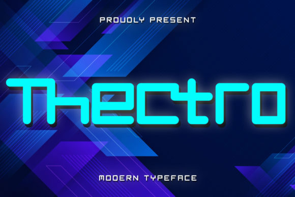 Thectro: A Modern Display Font for Digital Branding
