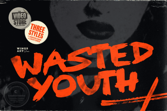Wasted Youth Font for Web Design Projects